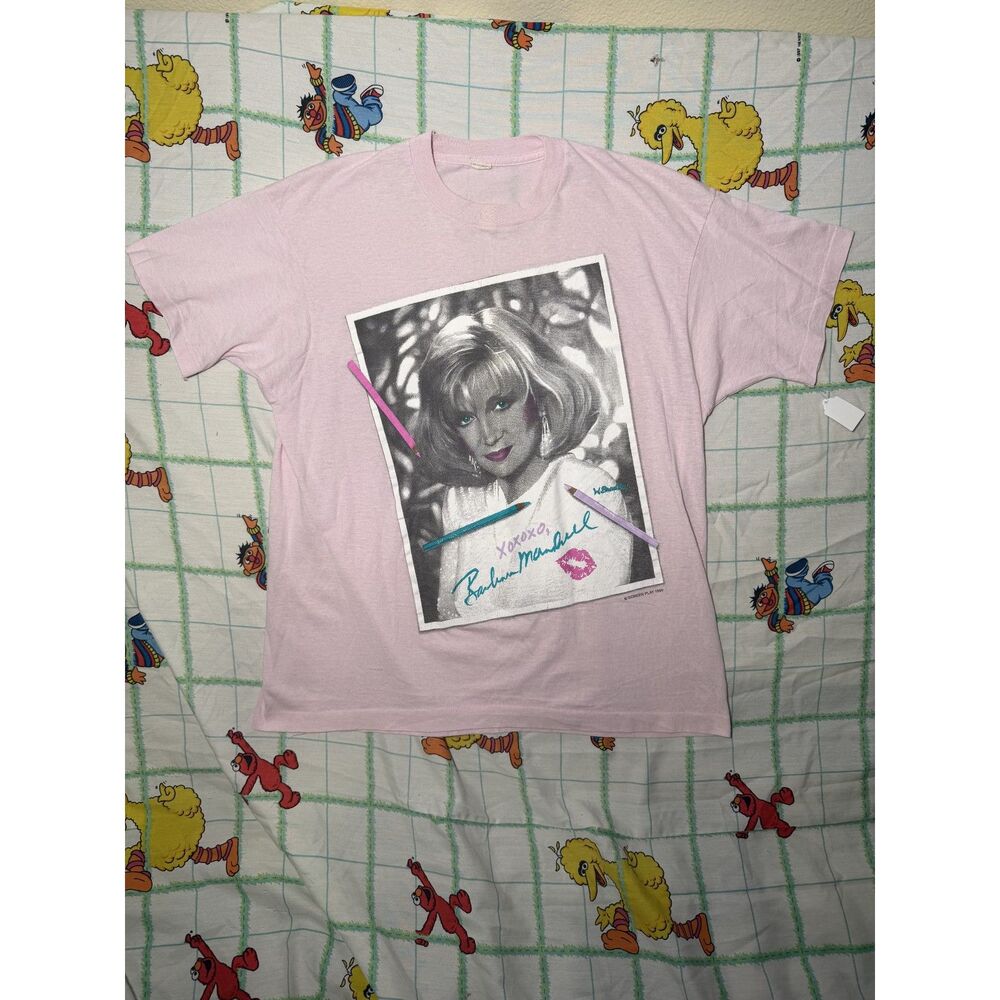Vintage 90s Barbara Mandrell headshot photo t shirt with signature boxy medium